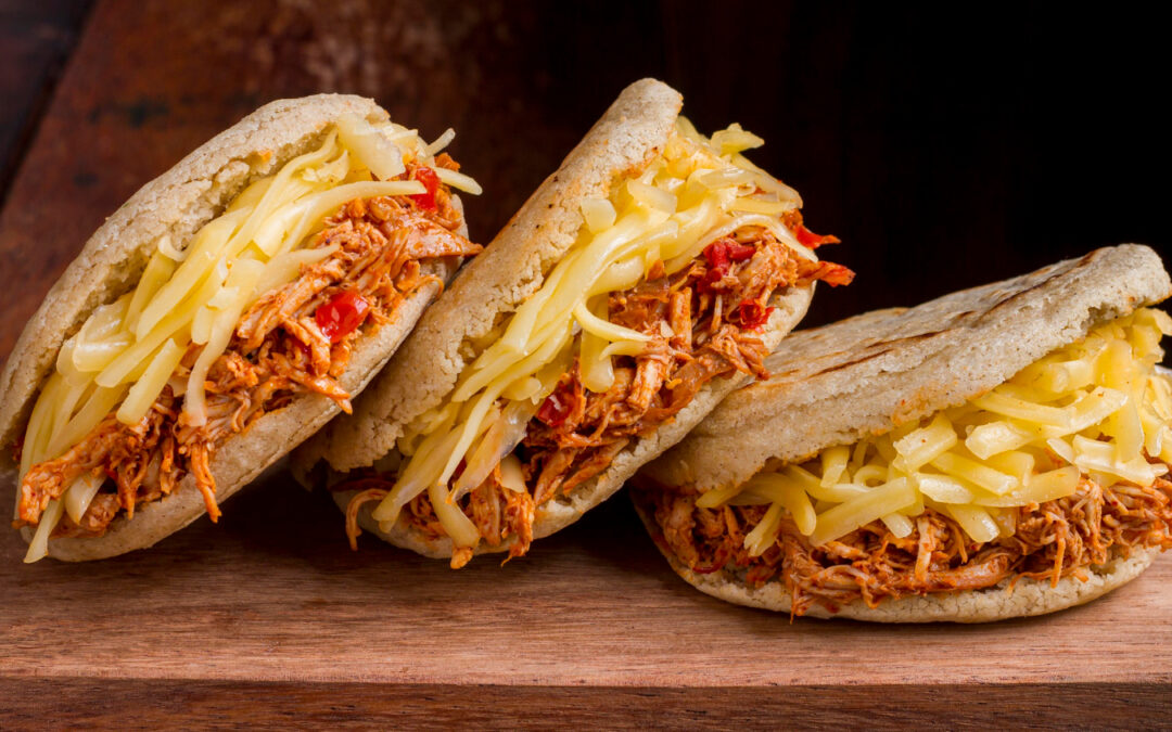 Receta: Arepa Rellena «Power Pork» (100g + 100g)